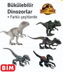 JURASSİC WORLD BÜKÜLEBİLİR DİNOZORLAR OYUNCAK JURASSİC WORLD BÜKÜLEBİLİR DİNOZORLAR OYUNCAK